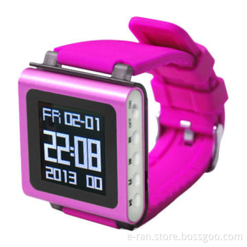 Fashionable Watch MP4 Players with 1.5-inch Screen, Support FM/Recorder/Clock